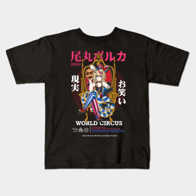 Hololive Japan Omaru Polka Kids T-Shirt by Waifuku Merch